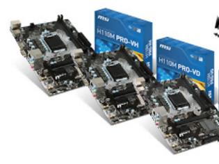 Φωτογραφία για Η MSI ανακοίνωσε ένα τρίο budget μητρικών με το H170 Chipset