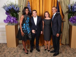 Φωτογραφία για Οταν ο Ομπάμα σύστησε τον Τσίπρα στη Μισέλ και εκείνη τον μπέρδεψε με τον... Ολυμπιακό [photo]