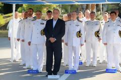 Παρουσία ΑΝΥΕΘΑ Δημήτρη Βίτσα στην τελετή ορκομωσίας ναυτών Ε' Εσσο 2015