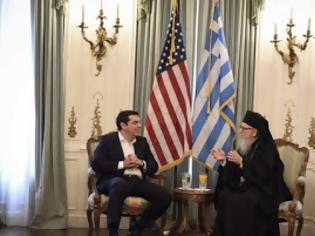 Φωτογραφία για Συνάντηση του Αλ. Τσίπρα με τον Αρχιεπίσκοπο Αμερικής, Δημήτριο
