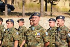 Φωτό από την τελετή ορκωμοσίας οπλιτών στο Στρατόπεδο ''ΠΑΠΑΦΛΕΣΣΑ'' Καλαμάτας