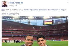 ΠΑΡΝΤΟ ΚΑΙ... ΠΟΥΛΙΔΟ ΣΤΟ EMIRATES ΜΕ ΚΟΣΤΟΥΜΙ! (PHOTO)