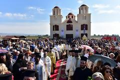 7171 - Τα θυρανοίξια του Ιερού Ναού του Οσίου Πορφυρίου του Καυσοκαλυβίτου από τον Οικουμενικό Πατριάρχη (φωτογραφίες)