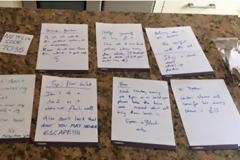 Ψυχαναγκαστική μάνα γέμισε το σπίτι σημειώματα πριν φύγει για διακοπές