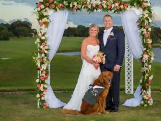 Φωτογραφία για Ο βετεράνος που έκανε κουμπάρο στο γάμο το σκύλο συνοδείας του