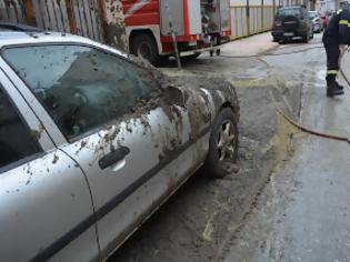 Φωτογραφία για Άργος: Φορτηγό άδειασε υπολείμματα ελαιοτριβείου πάνω σε αυτοκίνητα [photos]