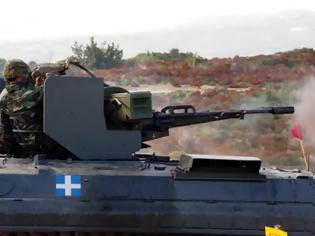 Φωτογραφία για Ελληνική πατέντα ΤΟΜΑ BMP-1 με πυροβόλο ZU-23 και στα νησιά