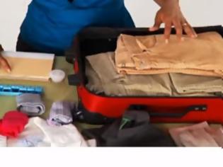 Φωτογραφία για Δες πως μπορείς να χωρέσεις πολλά πράγματα σε μια μικρή βαλίτσα [video]