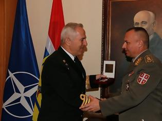 Φωτογραφία για Συνάντηση Αρχηγού ΓΕΕΘΑ με τον Διοικητή Χερσαίων Δυνάμεων της Σερβίας