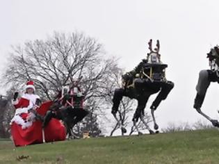 Φωτογραφία για Βίντεο: Δείτε τους ταράνδους - ρομπότ που σέρνουν το έλκηθρο του Άγιου Βασίλη