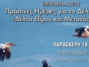 Φωτογραφία για «Πράσινες Ημέρες για το Δέλτα Έβρου- Δέλτα Έβρου και Μετανάστευση»