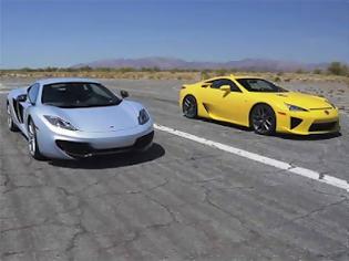 Φωτογραφία για Bugatti vs Lamborghini vs Lexus LFA vs McLaren MP4-12 (βίντεο)