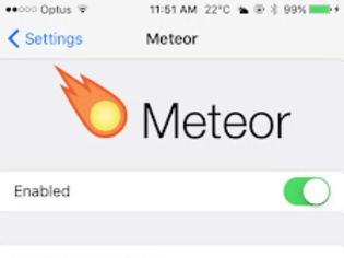 Φωτογραφία για Meteor : Cydia tweak new....ο καιρός με πρώτη ματιά