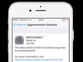 Φωτογραφία για Η Apple έδωσε και έβδομη beta του ios 9.3