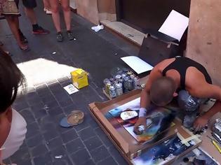 Φωτογραφία για Ένα υπέροχο δημιούργημα από έναν καλλιτέχνη στους δρόμους της Ρώμης [video]