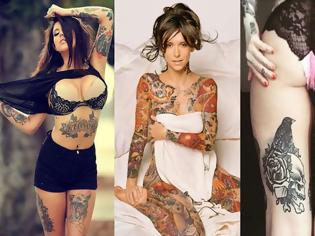 Φωτογραφία για Δείτε τι γίνεται όταν η τέχνη του tattoο συναντάει ένα όμορφο γυναικείο κορμί