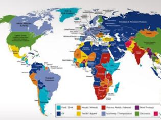 Φωτογραφία για Ο παγκόσμιος χάρτης των εξαγωγών