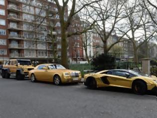 Φωτογραφία για Δεν γλίτωσε τα πρόστιμα ο Σαουδάραβας με τα χρυσά αυτοκίνητα [photo]