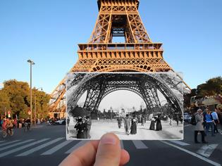 Φωτογραφία για Παλιές & νέες φωτογραφίες του Παρισιού σε μία εικόνα!