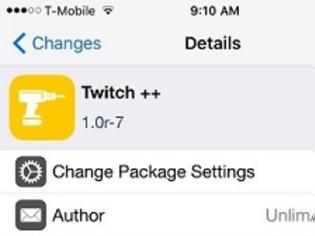 Φωτογραφία για Νεο εκπληκτικο tweak>Twitch++(cydia free)ios9