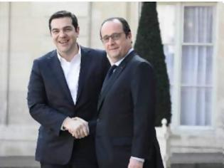 Φωτογραφία για Ο Τσίπρας στο Μέγαρο των Ηλυσίων -Ξεκίνησε η συνάντηση με Ολάντ