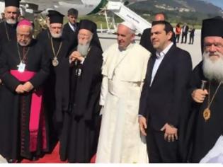 Φωτογραφία για Στη Λέσβο ο Πάπας Φραγκίσκος - Ιστορική επίσκεψη για το προσφυγικό