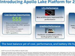 Φωτογραφία για Η Intel αποκάλυψε την νέα της πλατφόρμα Apollo Lake