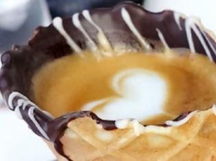 Φωτογραφία για Ο καφές σε χωνάκι σοκολάτας που έχει ξετρελάνει το Instagram! [photos]