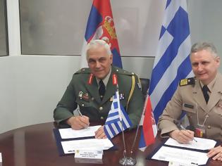 Φωτογραφία για Υπογραφή Προγράμματος Στρατιωτικής Συνεργασίας με την Σερβία