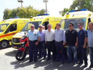 Φωτογραφία για Νέα ασθενοφόρα ενισχύουν το στόλο του ΕΚΑΒ στην Κρήτη