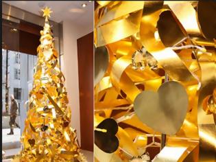 Φωτογραφία για Τόκιο: Χριστουγεννιάτικο δέντρο από χρυσάφι,