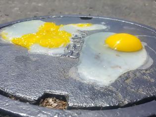 Φωτογραφία για Τηγανίζουν αυγά στο δρόμο με 50 βαθμούς Κελσίου! [video]