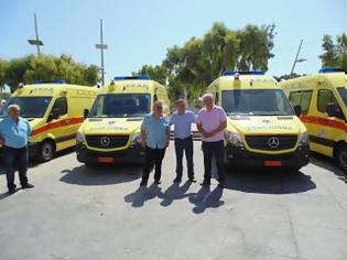 Φωτογραφία για Άλλα 5 νέα ασθενοφόρα που αγοράστηκαν από την Περιφέρεια Κρήτης παραδόθηκαν σήμερα στο ΕΚΑΒ Κρήτης