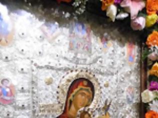 Φωτογραφία για 8630 - Το Σάββατο στο Αρκαλοχώρι η θαυματουργή εικόνα της Παναγίας «Φοβεράς Προστασίας» από την Ιερά Μονή Κουτλουμουσίου Αγίου Όρους.