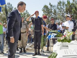 Φωτογραφία για Τελέστηκε το 5ο ετήσιο μνημόσυνο Αρχιπλοίαρχου Ιωαννίδη και του Ανθυπασπιστή Κλεάνθους