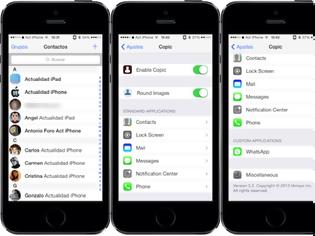 Φωτογραφία για Copic 2: Cydia tweak new...Τώρα οι επαφές σας με εικόνες σε οποιαδήποτε εφαρμογή