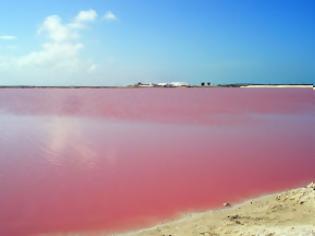 Φωτογραφία για Σε ποιο μέρος του κόσμου βρίσκεται αυτή η περίεργη ροζ λίμνη;