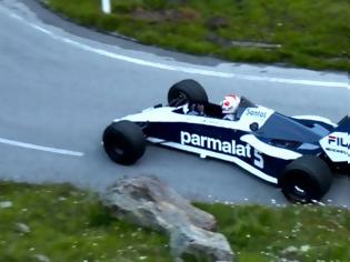 Φωτογραφία για O Nelson Piquet Jr οδηγεί την Brabham F1 του πατέρα του στις Άλπεις [video]