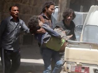 Φωτογραφία για Μακελειό στο Χαλέπι! Ελικόπτερα έριξαν βαρέλια με εκρηκτικάσκοτώνοντας 11 παιδιά και 4 γυναίκες