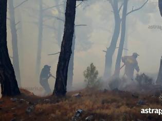 Φωτογραφία για Μάχη με τις φλόγες δίνουν εναέριες και επίγειες πυροσβεστικές δυνάμεις στη βόρεια Χίο [video]