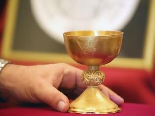 Φωτογραφία για Παρουσίαση χρυσού βυζαντινού άγιου ποτήριου από το Μουσείο Κύκκου