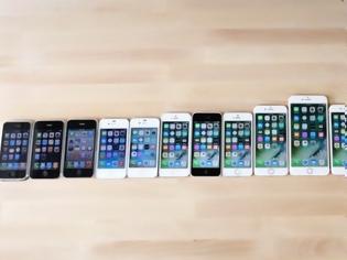 Φωτογραφία για Σύγκριση όλων των iPhone σε ένα βίντεο!