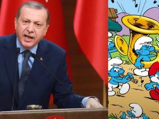 Φωτογραφία για Τουρκία: Ο Ερντογάν τώρα «τα βάζει» και με τα Στρουμφάκια!