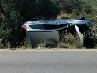 Φωτογραφία για Άγιο είχαν οι τρεις σε Ι.Χ. που… τούμπαρε στο κέντρο των Χανίων!