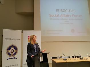 Φωτογραφία για Η Περιφερειάρχης Ρ. Δούρου στο Eurocities Social Affairs Forum για το προσφυγικό