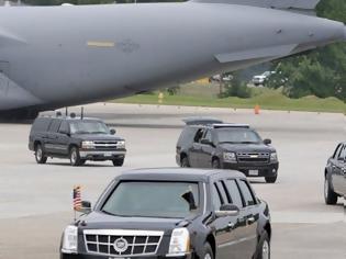 Φωτογραφία για Τριακόσιοι πράκτορες προσγειώθηκαν στην Ελευσίνα για τον Ομπάμα