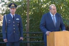 Απονομή Διαμνημόνευσης Αστέρα Αξίας και Τιμής από τον ΥΕΘΑ Πάνο Καμμένο στον ήρωα του 1940 Επισμηνία (Ι) Γρηγόριο Βαλκανά