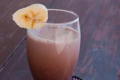 Smoothie πρωτεΐνης σοκολάτα αμύγδαλο