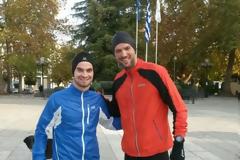 Για... τζόκινγκ στα Τρίκαλα ο Αλέξανδρος Παρθένης