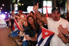 ΗΠΑ: Πανηγυρισμοί στη Φλόριντα για τον θάνατο του Φιντέλ Κάστρο